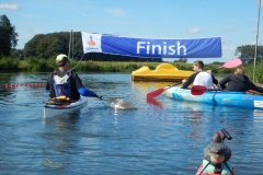 Bij Almen, finish zwemmarathon
