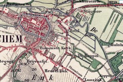 Kaartje van Lochem aan de Berkel, eind 19e eeuw, TopoTijdreis.nl