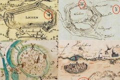 Kaartjes van Lochem met de Berkel met molens (Historisch Genootschap)