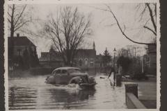 Lochem, Berkel overstroomd, 1947, Graaf Ottoweg