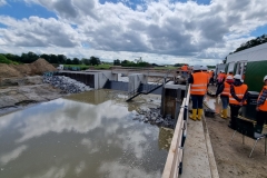 Project nieuwe Berkel stuw met waterinlaat Hoge Weide