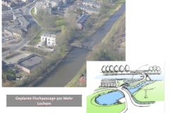 Geplante Fischpassage am Wehr Lochem
