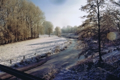 Fotowedstrijd-Werner Lepping-Berkel Stadtlohn voor spoorbrug